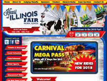 Tablet Screenshot of heartofillinoisfair.com